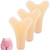 Teouuas 3 Pezzi Senza Cuciture Correttore per Dita dei Piedi di Cammello, Inserto in Silicone Anti Cammello, per Leggings da Donna, Costumi da Bagno, Copertura Impermeabile, Costume da Bagno (Pelle)