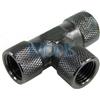 Phobya Raccordo a T 1/4G attacchi femmina BLACK NICKEL