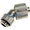 Phobya Raccordo Compressione 1/4G 45° tubo 10/16mm silver nikel