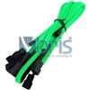 Phobya Y-Cable 3Pin Molex to 9x 3Pin Molex 60cm - UV green