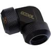 Alphacool Eiszapfen Raccordo antisfilamento a 90° per Tubo rigido 13mm - Black