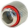 Phobya Extension G1/4 to G1/4 zigrinato silver nikel