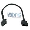Phobya 4Pin Molex power extension 30cm - black