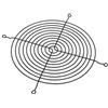 Phobya Griglia Acciaio Inox 180 mm Black