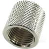 Phobya Bussola 1/4G F/F Zigrinata Silver Nikel L.16mm