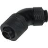Alphacool 13/10 compression fitting 45° ruotabile G1/4 - Deep Black