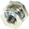 Phobya Passaparete 1/4G Femmina/Femmina SILVER NICKEL