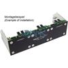 Aquacomputer pannello frontale per Poweradjust 3 USB, Alluminio nero anodizzato