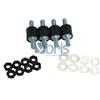 Alphacool kit 4 cuscinetti gomma antivibrazione