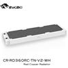 Bykski 360mm Radiatore slim D30 V2 Full Copper White - CR-RD360RC-TN-V2
