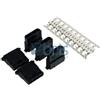 Phobya PSU Power Connector 4Pin Molex male incl. 4 Pins - 5 pcs Black