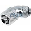 Alphacool raccordo compressione 45° ruotabile G1/4 tubo 10/16mm cromo