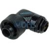 Alphacool raccordo compressione 90° ruotabile G1/4 tubo 10/16mm deep black