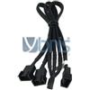 Phobya Y-cable 4Pin PWM to 3x 4Pin PWM 30cm black