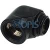 Alphacool connettore a L maschio/femmina G1/4 - deep black
