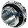 Alphacool double nipple G1/4 G1/4 con oring - Chrome