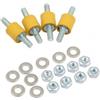 Aquacomputer kit 4 cuscinetti gomma antivibrazione in gomma morbida