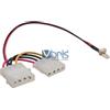 InLine Cavo alimentazione ventola 3pin da 1x 4pin maschio 5,25"" + 1x 4pin femm.