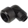 Alphacool Eiszapfen Raccordo 90° Ruotabile per tubo rigido 13/16 mm - Deep Black