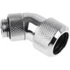 Alphacool Eiszapfen Raccordo 45° Ruotabile per tubo rigido 13/16 mm - Chrome