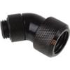 Alphacool Eiszapfen Raccordo 45° Ruotabile per tubo rigido 13/16 mm - Deep Black
