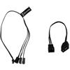 Alphacool Splitter D-RGB 3 x 3 pin JST male connector 30cm - black