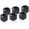 Alphacool Eiszapfen PRO Raccordo tubo rigido 13/16mm - Deep Black - 6 pezzi