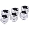 Alphacool Eiszapfen PRO Raccordo tubo rigido 10/13mm - Chrome - 6 pezzi