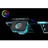 EKWB EK-Quantum Flussimetro visuale Top Bottom D-RGB - Black