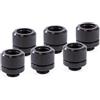 Alphacool Eiszapfen Raccordo compressione tubo rigido14mm G1/4 codronato - deep black SIXPACK