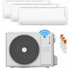 Clivet Condizionatore climatizzatore serie CRISTALLO2 trial split 9000+12000+12000 esterna MU2-Y 79M gas R32 WiFi INTEGRATO 9+12+12 NEW2024!