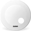 Evans BD18RGCW Pelle Risonante Sabbiata EQ3 per Grancassa, 18, Bianco