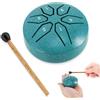 HAIYUU Steel Tongue Drum,HAIYUU 3 Pollici 6 Note Tamburo Handpan Strumento a Percussione Tamburo,Portatile Tamburo del Handpan in Acciaio al Carbonio Strumenti Musicali per Meditazione Yoga Zen Regali
