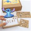 WONDEE Disney Lampada Stitch Bambina Personalizzata Con Nome e Disegni - Luce Notturna Bambini di Stich, Regalo Bambina Femmina, Regalo Battesimo Bimba e Neonato, Lilo e Stitch Regali Personalizzati