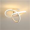 Goeco Plafoniera LED Soffitto Moderne Spirale 22W 2500LM 3000K Bianco
