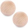 ASelected 2 sfere di legno senza foro, 80 mm sfere in legno di faggio, sfera in legno di faggio per il fai da te e la decorazione