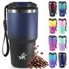 Mujigaga Tazza da Viaggio 600ml, Bicchiere Termico, Tazze da Caffè Riutilizzabili per Viaggi, Termos Caffè, Ermetica Portatile, Travel Tumbler Per Caffè Caldo e Freddo, Acqua e Tè