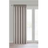 Eurofirany Carly - Tenda oscurante al 100% con arricciatura e tunnel, opaca, per soggiorno, camera da letto, 270 x 140 cm (altezza x larghezza), 1 pezzo, beige scuro
