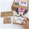 WONDEE Disney Lampada Topolina Minnie Bambina Personalizzata Con Nome e Disegni Personalizzabile a Casa con la Famiglia - Luce Notturna, Regalo Neonato e Battesimo Bimba, Regalo Bambina Femmina