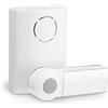 conecto set campanello wireless, pulsante e campanello, portata 100 metri, 36 suonerie, wireless, a batteria, bianco