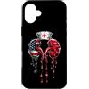 Paint Dripping Patriotic 4th of July US Custodia per iPhone 16 Plus Dialisi Infermiera Tecnico Tech Bandiera Americana USA Drip Amante
