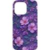 Floral Aesthetic Flower Botanical Gifts Custodia per iPhone 14 Pro Max Viola Fiori Fiori Floreali Viola Scuro Lilla
