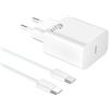 YISH 45W Caricatore USB C Caricabatterie Rapido：GAN PD3.0 Alimentatore USB C Presa per Smartphone 17/16/15/ S26/S25/S24/S23 Type C Tablet Carica Batterie Cellulare USBC Spina, 60W Cavo Type-C 1M