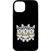 Cool 3 Hip Hop Trio Street Gold Chain Fu Custodia per iPhone 15 Plus Corgi Dog Rap Old School Retro Streetwear anni '80 '90 Tre