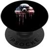Paint Dripping Patriotic 4th of July US Cane Barboncino Bandiera Americana USA Drip Graffiti Lover PopSockets PopGrip Adesivo