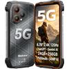 Blackview 5G AI Smartphone Incassable BL7000, Dimensity 6030 24Go+256Go, Caméra AI 50MP, 6,78'' 2.4K 120Hz Écran, Batterie 7500mAh, Téléphone Robuste IP68/IP69K, Triple Fente Carte, NFC GPS Orange