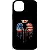 Paint Dripping Patriotic 4th of July US Custodia per iPhone 14 Plus Dialisi Infermiera Tecnico Tech Bandiera Americana USA Drip Amante