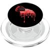 Paint Dripping Patriotic 4th of July US Gatto Bandiera Americana USA Drip Graffiti Lover PopSockets PopGrip per MagSafe