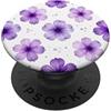 Floral Aesthetic Flower Botanical Gifts Fiori Floreali Fiori Acquerello Lavanda Viola Profondo PopSockets PopGrip Adesivo