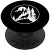 Wolf Wildlife Forest Mountains Outdoor G Lupo Ululando Foresta Alberi Montagne Fauna Selvatica PopSockets PopGrip Adesivo
